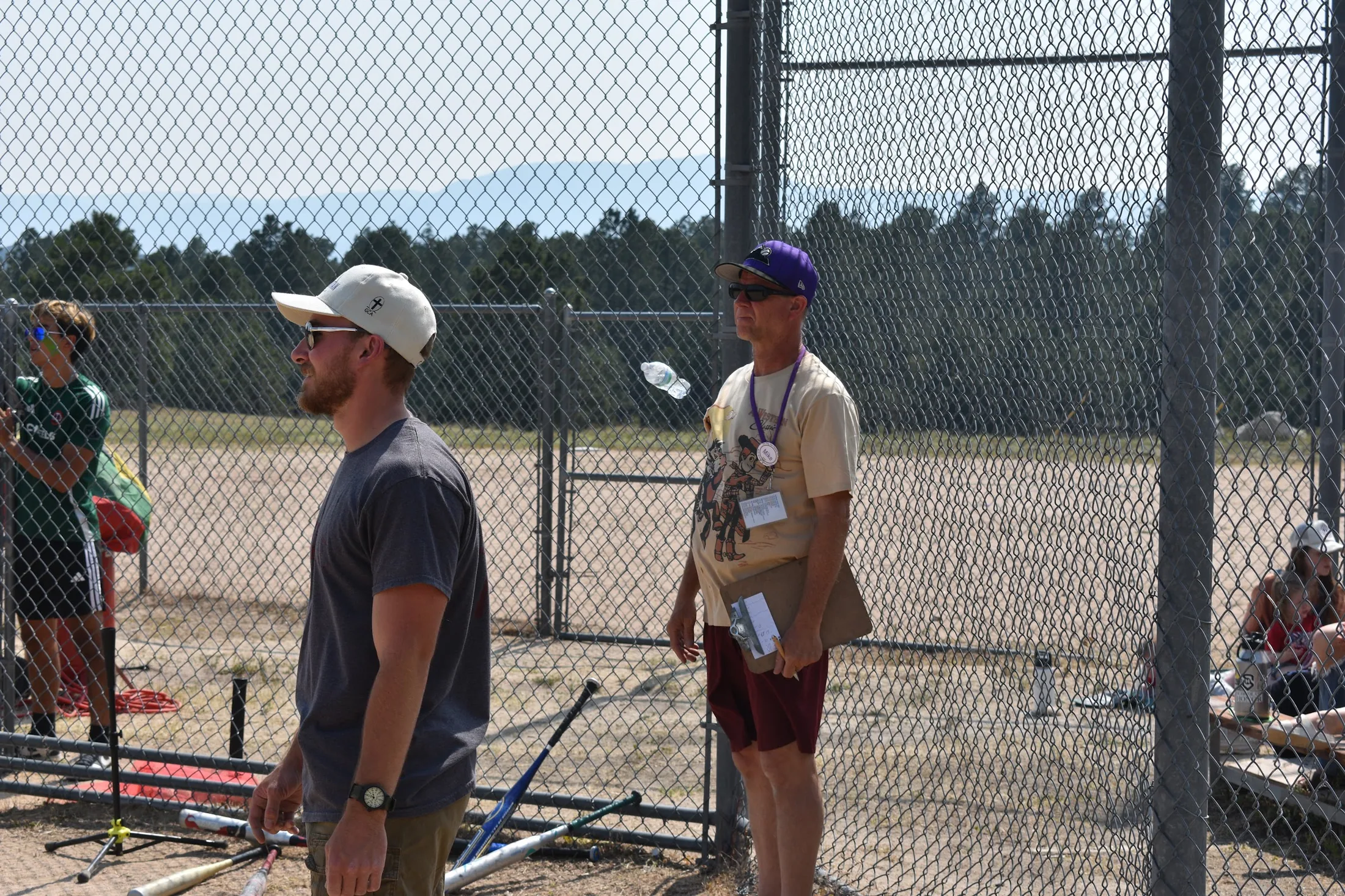 A camper taking aim during archery